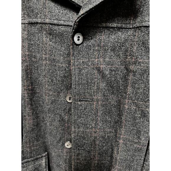 Field & Stream Vintage Flannel Jacket Shirt 1950's Rockabilly All Wool Size 46 - Picture 3 of 10